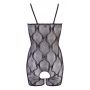 Bodystocking koronkowy otwarty NO:XQSE czarny L/XL - 13
