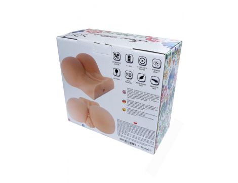 Masturbator wibrujący realistyczna wagina i dupa XXL B-Series Lyla 27 cm - 11