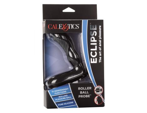 Sonda analna Calexotics Eclipse z rotującą kulką czarna - 3