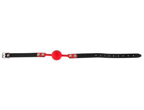 Knebel silikonowy czerwony Bad Kitty 4 cm - 4