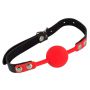 Knebel silikonowy czerwony Bad Kitty 4 cm - 3