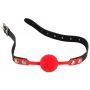 Knebel silikonowy czerwony Bad Kitty 4 cm - 4