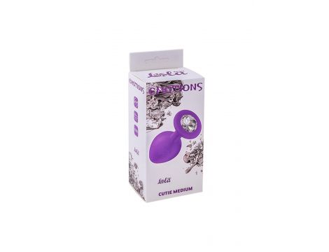 Plug-Anal Plug Emotions Cutie Medium Purple clear crystal
