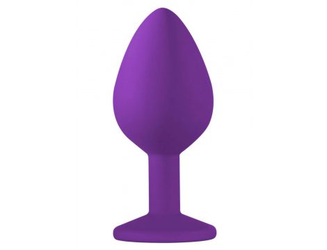 Plug-Anal Plug Emotions Cutie Medium Purple clear crystal - 2