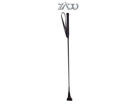 Crop skórzany ZADO czarny 65 cm - 3