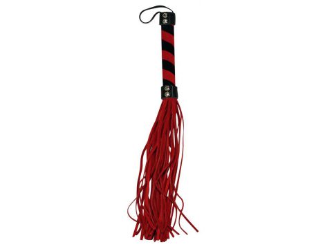 Flogger Bad Kitty czarno czerwony 38 cm - 3