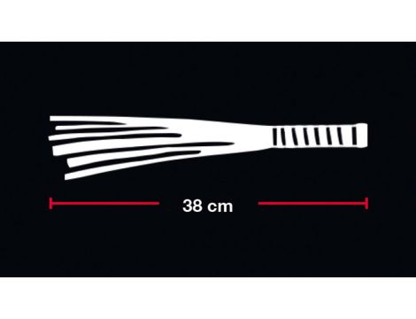 Flogger Bad Kitty czarno czerwony 38 cm - 6