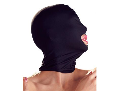 Czarna maska na głowę z wolnymi ustami Bad Kitty - 3