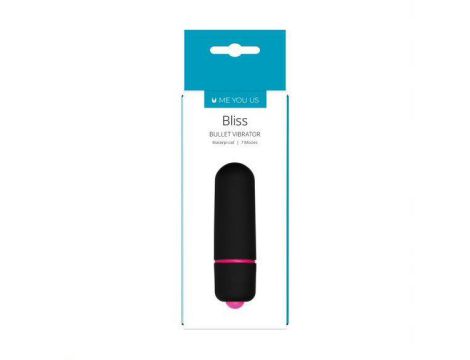 Wibrator mini bullet Me You Us Bliss 7 Mode czarny 6 cm wodoodporny - 2