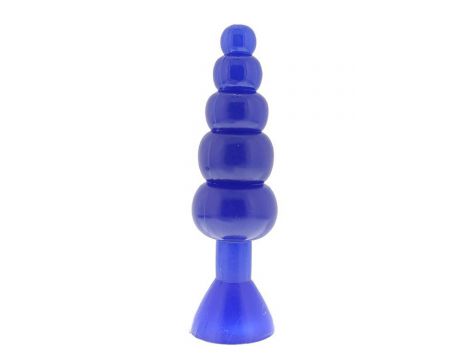 Giętki korek analny NMC Jelly niebieski - 4
