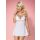 Babydoll koronkowy Obsessive biały z stringami S/M