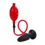 Plug analny pompowany Calexotics lateksowy czarny 9,5 cm - 7