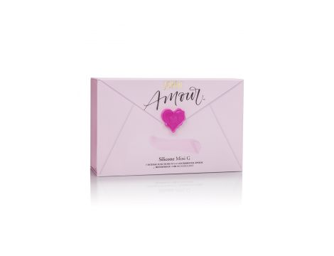 Wibrator mini JOPEN Amour G silikonowy różowy 12 cm - 3
