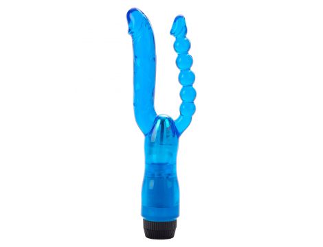 Wibrator podwójny Dual Penetrator Calexotics niebieski 12.75 cm