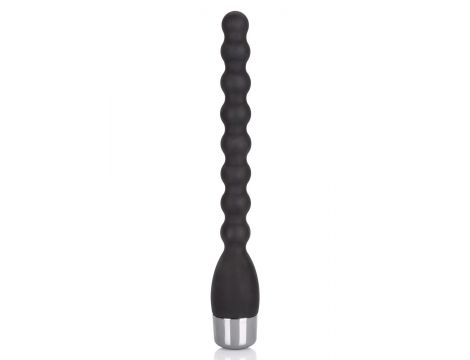 Silikonowy wibrujący korek analny Calexotics czarny 24 cm