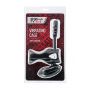 Wibrujący pierścień na penisa z stymulacją łechtaczki Black & Red 14,5 cm - 2