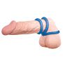 Pierścienie erekcyjne Lust 3 rowkowane silikonowe niebieskie You2Toys - 8