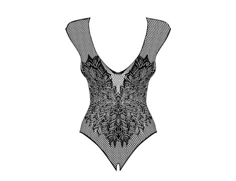 Body siatkowe erotyczne Obsessive czarne XL/XXL - 5