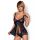 Babydoll Obsessive turkusowy ze stringami L/XL