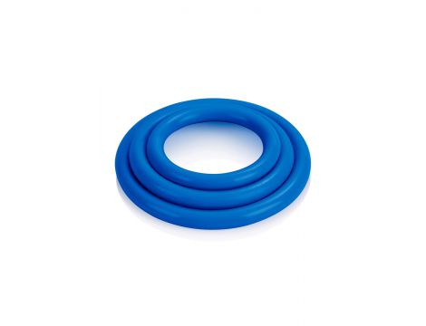Pierścienie erekcyjne Tri Rings Calexotics silikonowe niebieskie - 10