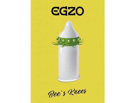 Prezerwatywy z wypustkami Egzo Bees Knees - 2