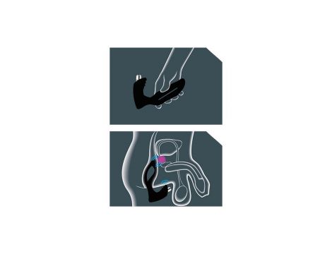 Masażer prostaty XPANDER X4+ silikonowy wibrujący USB mały - 2