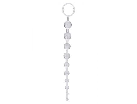 Kulki analne Calexotics X-10 Beads srebrne 26 cm - 2