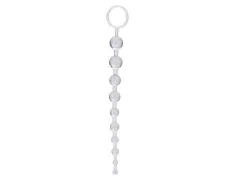 Kulki analne Calexotics X-10 Beads srebrne 26 cm - 3