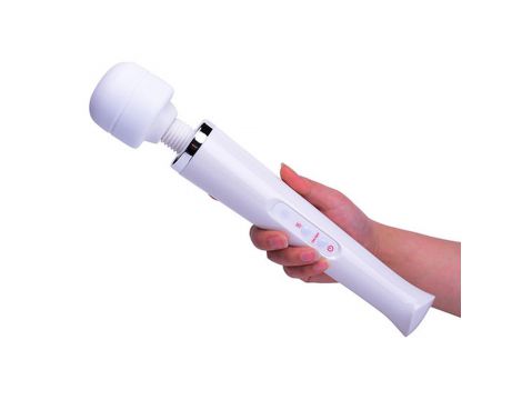 Masażer wand silikonowy Magic biały USB 10 programów - 10
