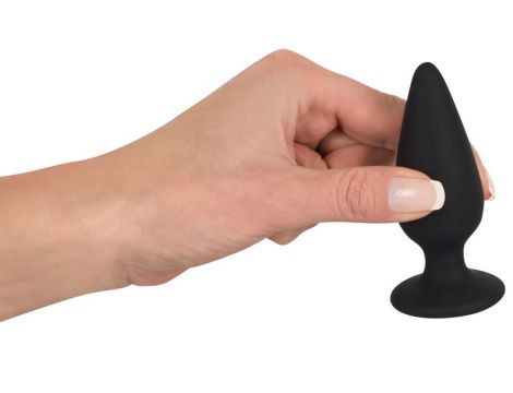 Korek analny Heavy Black Velvets M czarny 8,9 cm - 7