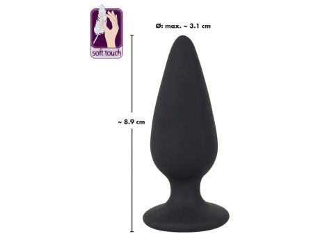 Korek analny Heavy Black Velvets M czarny 8,9 cm - 13