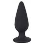 Korek analny Heavy Black Velvets M czarny 8,9 cm - 4