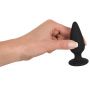 Korek analny Heavy Black Velvets M czarny 8,9 cm - 8