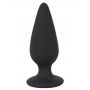 Korek analny Heavy Black Velvets M czarny 8,9 cm - 5
