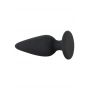 Korek analny Heavy Black Velvets M czarny 8,9 cm - 7