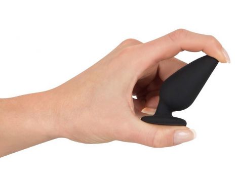 Korek analny Black Velvets Heavy Plug S czarny 7,8 cm - 12