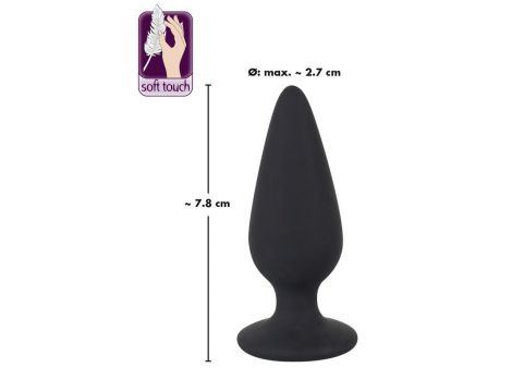 Korek analny Black Velvets Heavy Plug S czarny 7,8 cm - 13