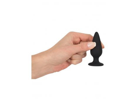 Korek analny Black Velvets Heavy Plug S czarny 7,8 cm - 7