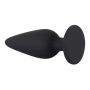 Korek analny Black Velvets Heavy Plug S czarny 7,8 cm - 7