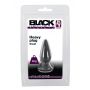 Korek analny Black Velvets Heavy Plug S czarny 7,8 cm - 2