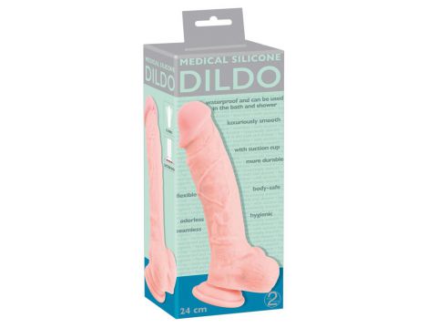 Dildo realistyczne silikon medyczny Medical Silicone 24 cm - 2