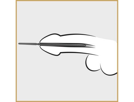 Penis plug stalowy Penisplug Dip Stick Ripped 6 mm 24 cm - 6