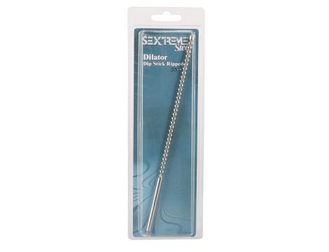 Penis plug stalowy Penisplug Dip Stick Ripped 6 mm 24 cm