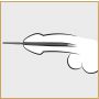 Penis plug stalowy Penisplug Dip Stick Ripped 6 mm 24 cm - 7