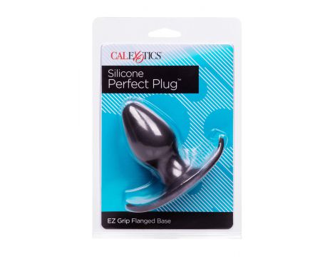 Korek analny silikonowy Perfect Plug Calexotics czarny 9 cm - 4