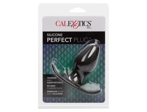 Korek analny silikonowy Perfect Plug Calexotics czarny 9 cm