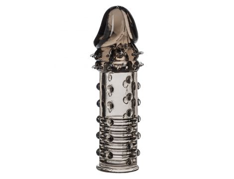 Przedłużka prążkowana Calexotics szara 16 cm - 4