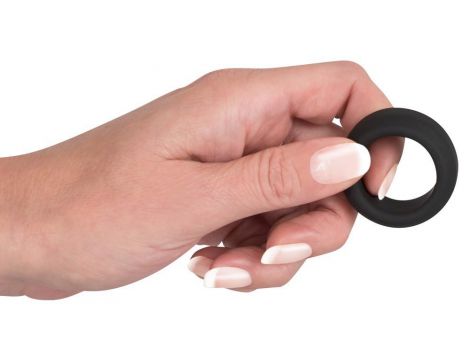 Pierścień erekcyjny Black Velvets czarny silikonowy 2.6 cm - 5