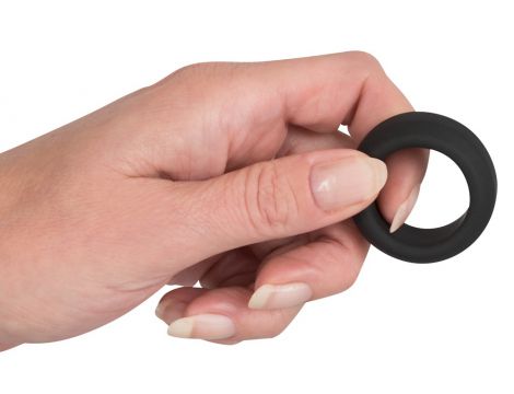 Pierścień erekcyjny Black Velvets czarny silikonowy 2.6 cm - 6