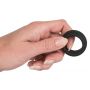 Pierścień erekcyjny Black Velvets czarny silikonowy 2.6 cm - 7